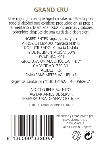 Vermut de Sake Blanco